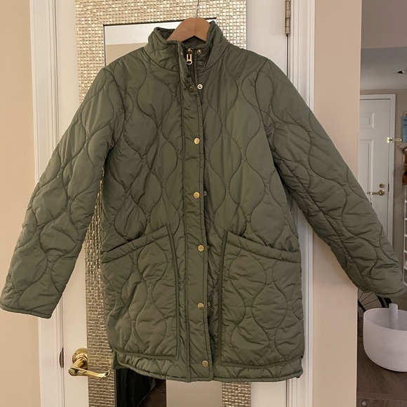 J.Crew Quilted cocoon puffer coat with PrimaLoft - Picture 2 of 7